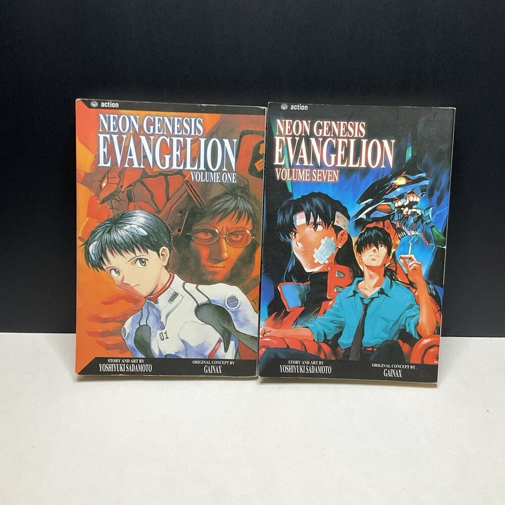 Neon Genesis Evangelion, Vol. 1 & 2 : Yoshiyuki Sadamoto Lot of 2